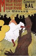 Henri de toulouse-lautrec La Goulue,Dance at the Moulin Rouge oil painting reproduction